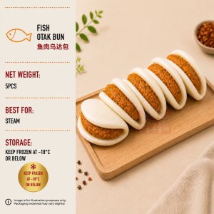 Fish Otak Bun 鱼肉乌达包